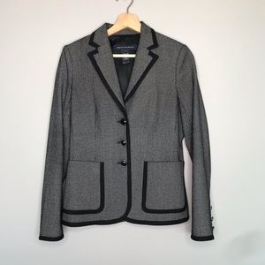 French Connection Wool Pinstriped Blazer